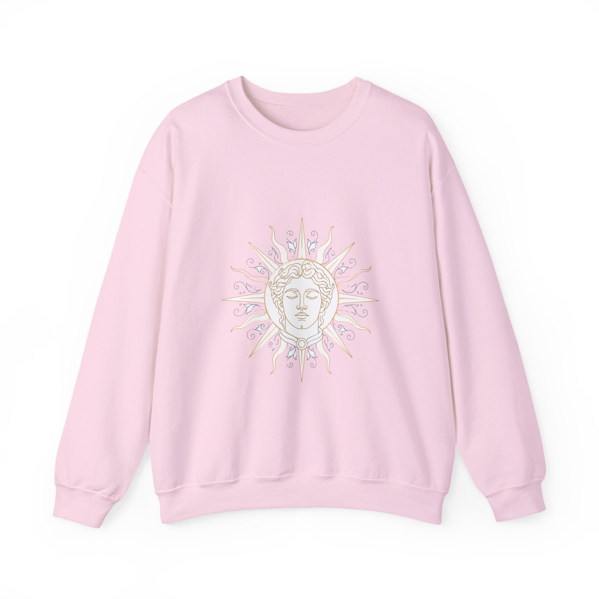 Matching Couple Sweatshirt - Helios & Selene Matching Couple Comfort Colors Crew Minimalist Art His Hers Christmas Gift - Design A