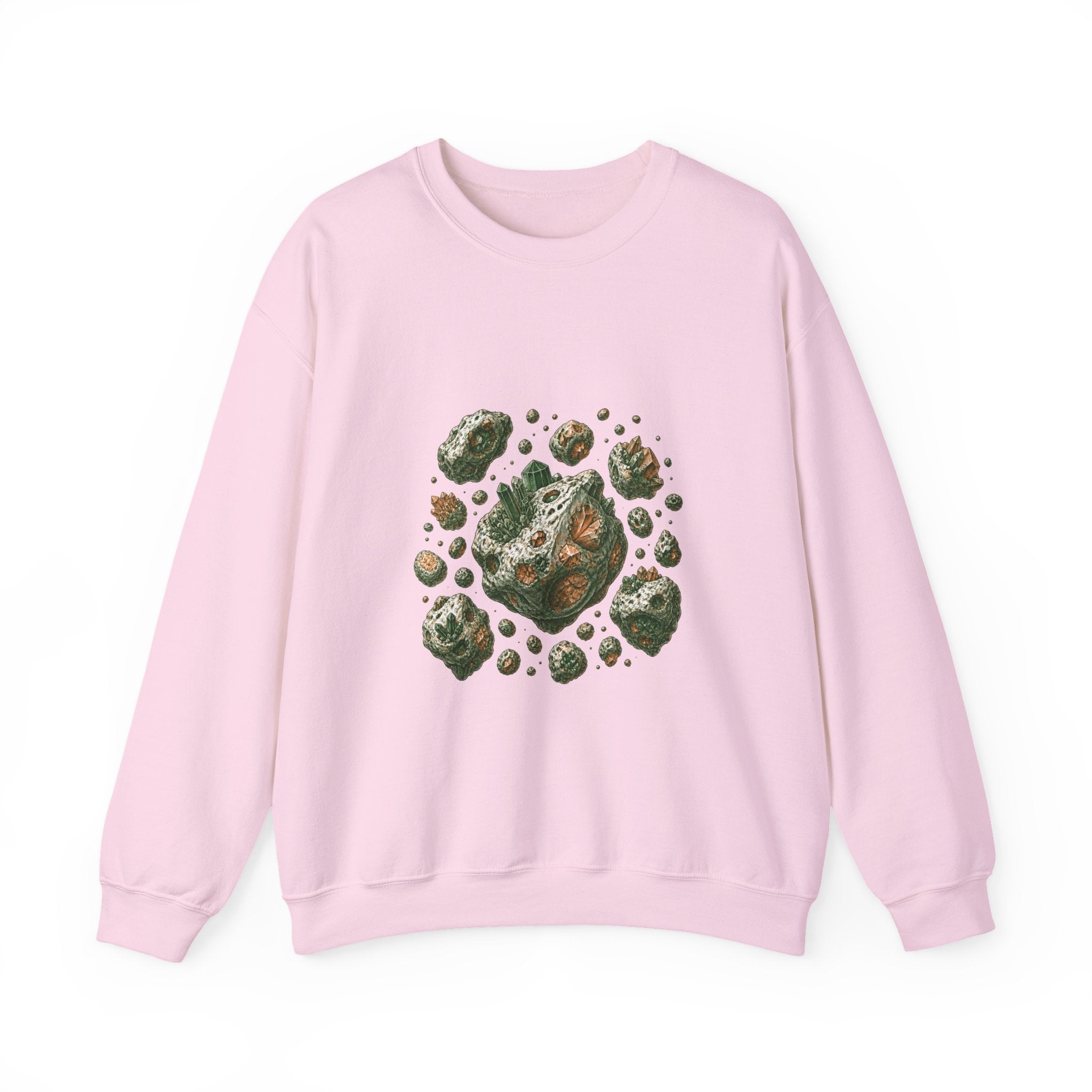Matching Couple Sweatshirt - Comet & Asteroid Matching Couple Crewneck Sweatshirt Hand-Drawn Art His Hers Best Friend Gift - Design B