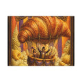 Croissant Hot Air Balloon Wall Art Canvas 16×20 Baroque Home Office Decor Maximalist Print