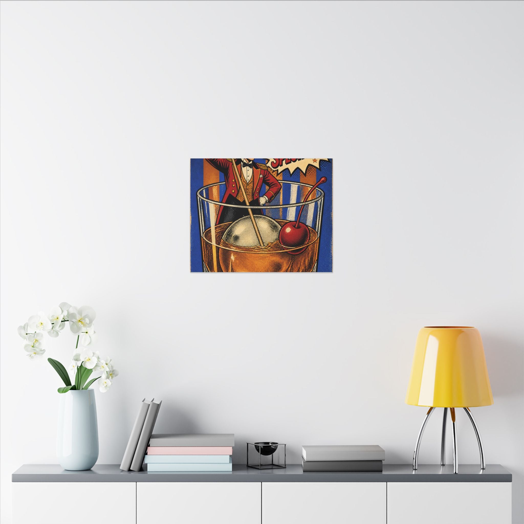Old Fashioned Ringmaster Wall Art Canvas 16×20 Pop Art Living Room Decor Maximalist Print