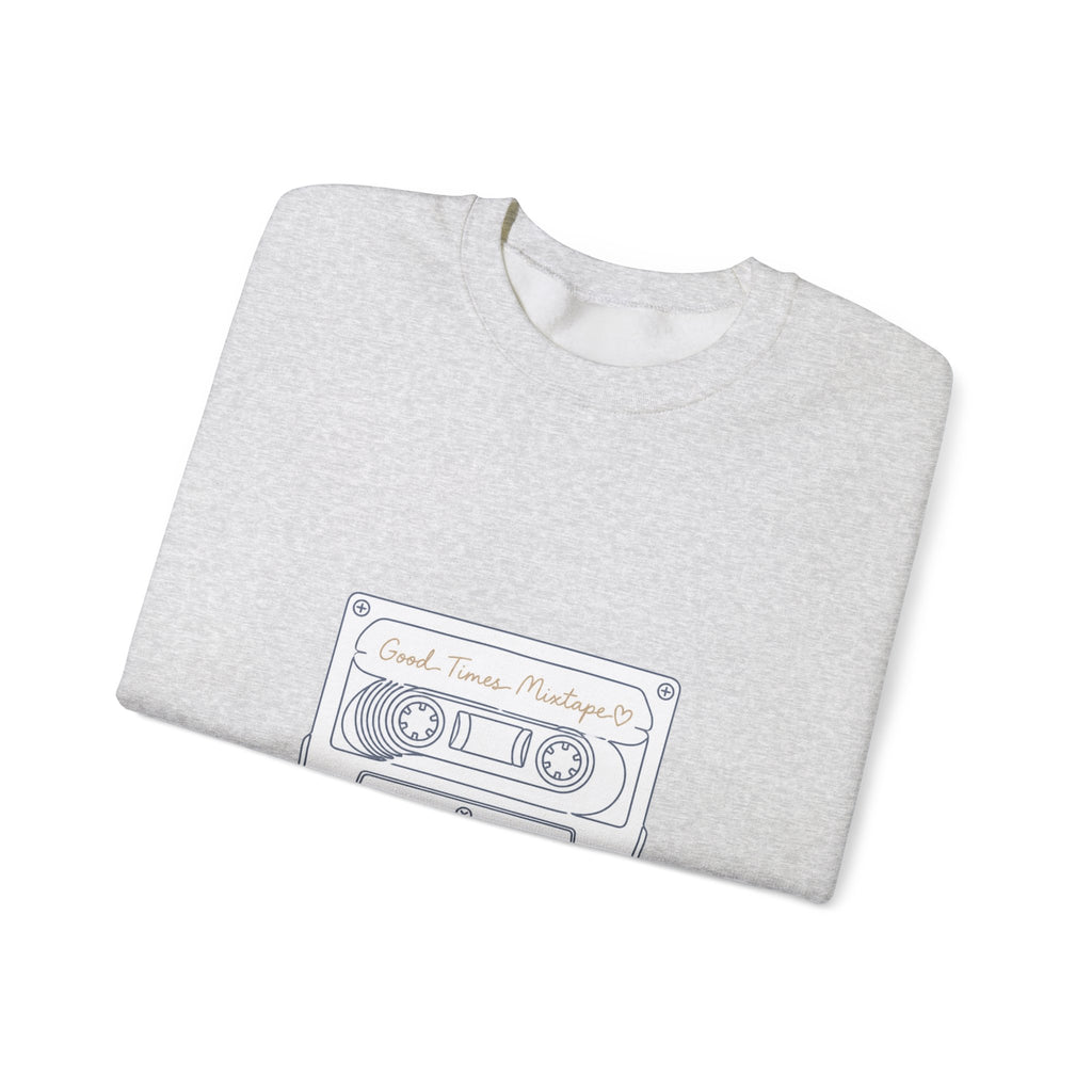 Matching Couple Sweatshirt - Vinyl & Cassette Matching Couple Crewneck Sweatshirt Minimalist Art His Hers Valentine Gift - Design B