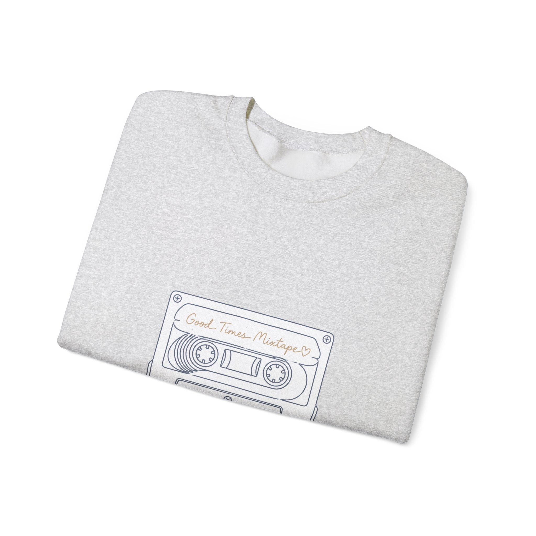 Matching Couple Sweatshirt - Vinyl & Cassette Matching Couple Crewneck Sweatshirt Minimalist Art His Hers Valentine Gift - Design B