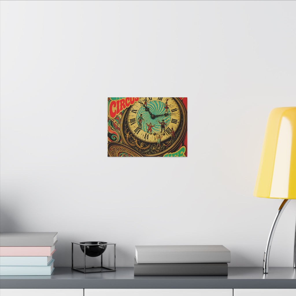 Pocket Watch Performers Wall Art Canvas 24×36 Psychedelic Dining Room Decor Maximalist Print