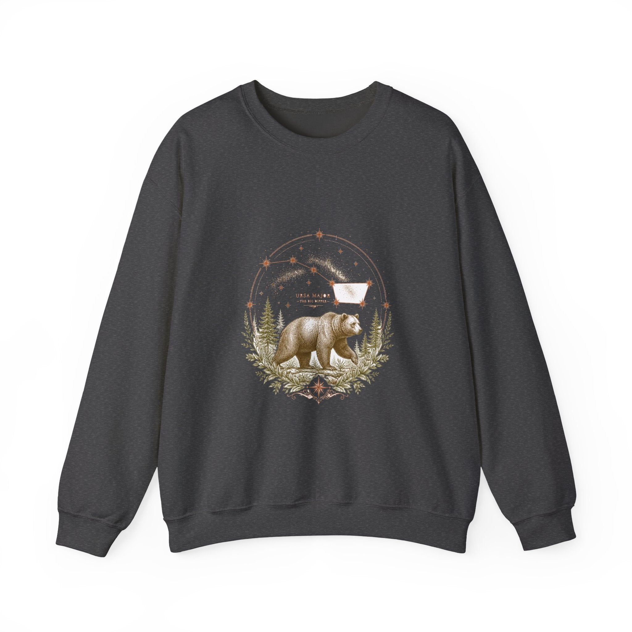 Matching Couple Sweatshirt - Big & Little Dipper Matching Couple Crewneck Sweatshirt Vintage Art His Hers Wedding Gift - Design A