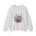 Matching Couple Sweatshirt - Octopus & Jellyfish Matching Couple Crewneck Sweatshirt Hand-Drawn Art His Hers Best Friend Gift - Design A