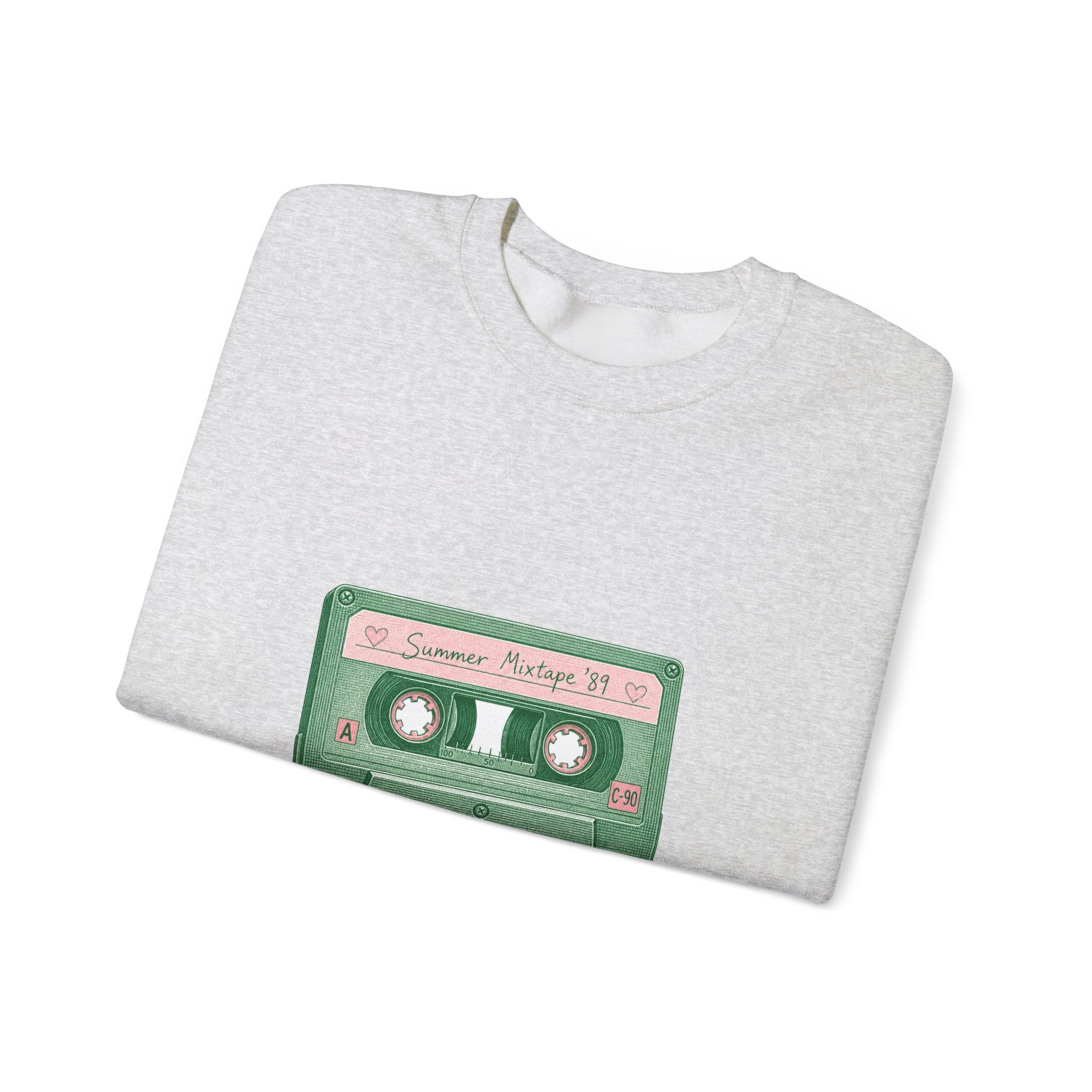 Matching Couple Sweatshirt - Vinyl & Cassette Matching Couple Comfort Colors Crew Vintage Art His Hers Honeymoon Gift - Design B