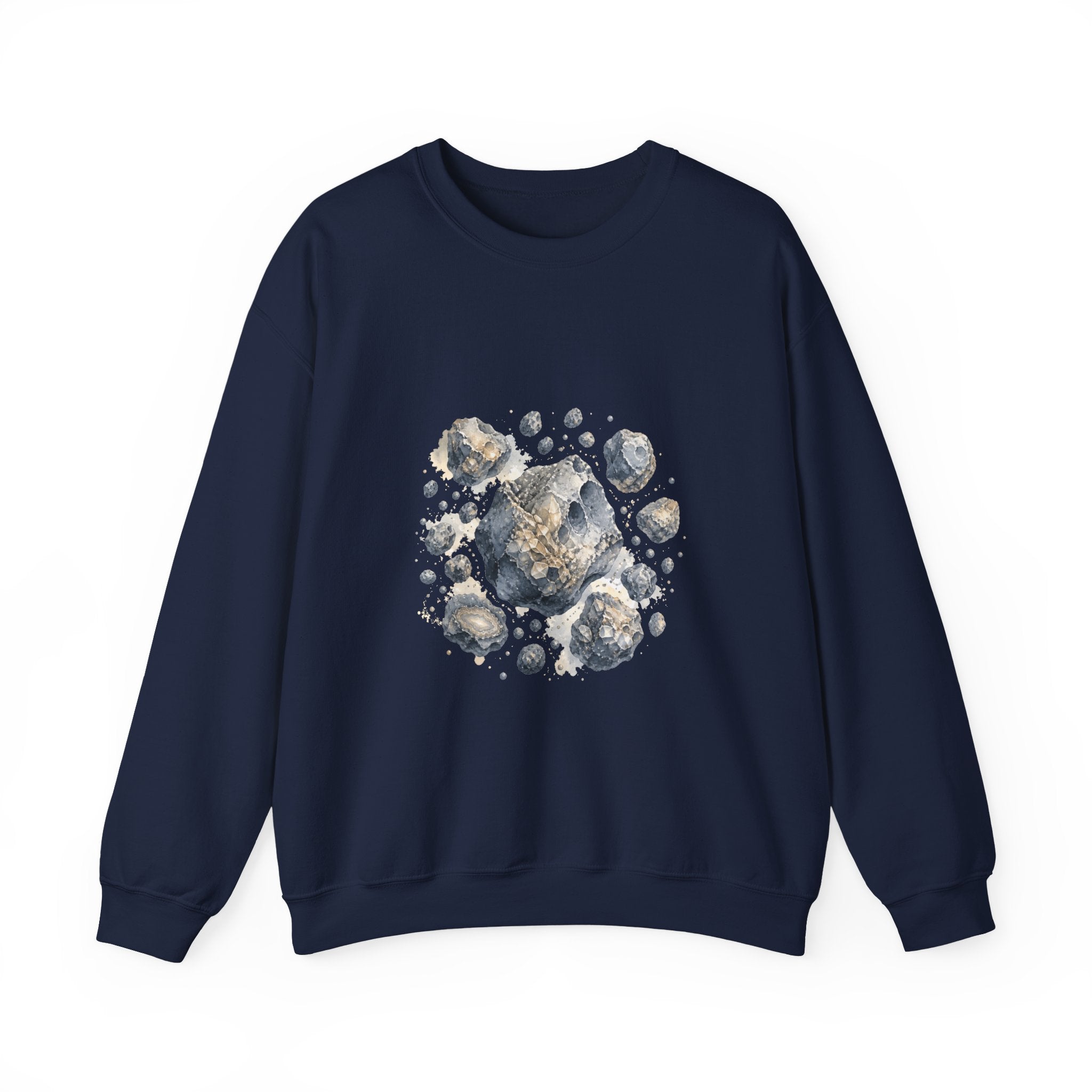 Matching Couple Sweatshirt - Comet & Asteroid Matching Couple Comfort Colors Crew Watercolor Art His Hers Birthday Gift - Design B