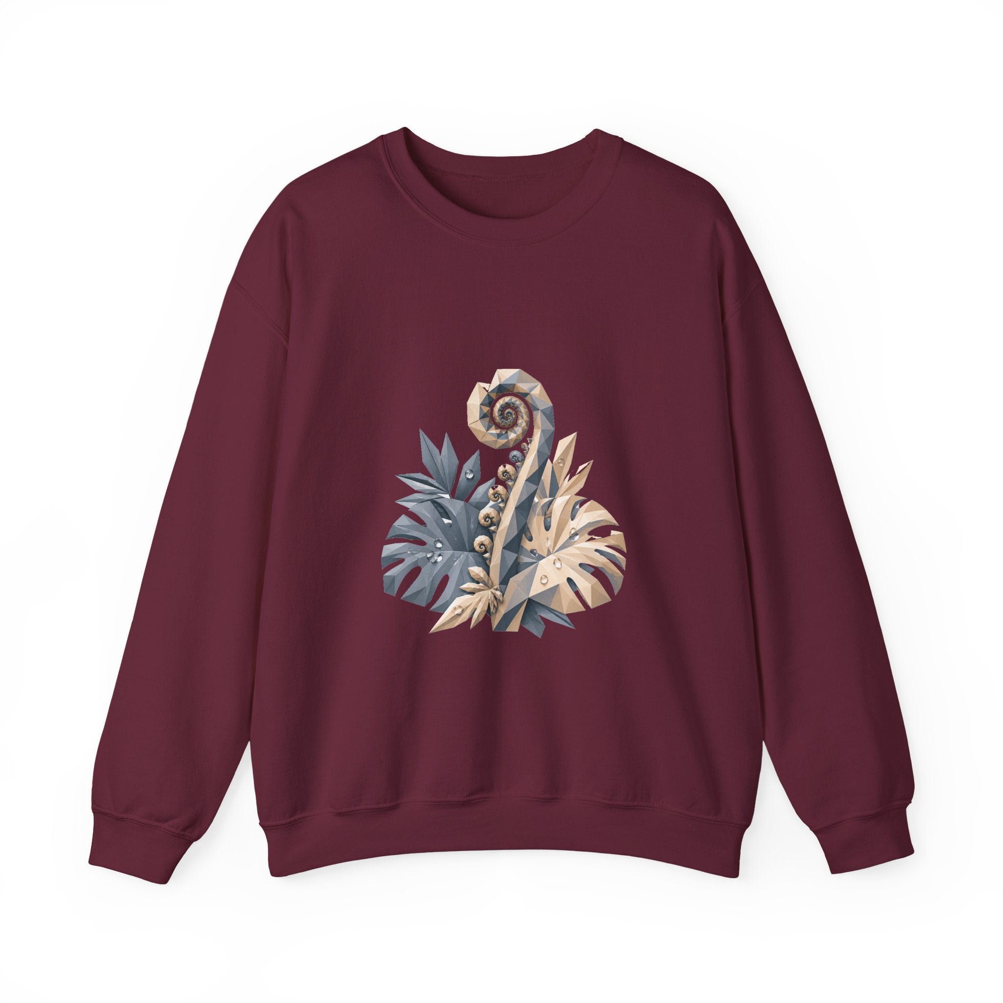 Matching Couple Sweatshirt - Desert & Rainforest Matching Couple Comfort Colors Crew Geometric Art His Hers Love Gift - Design B