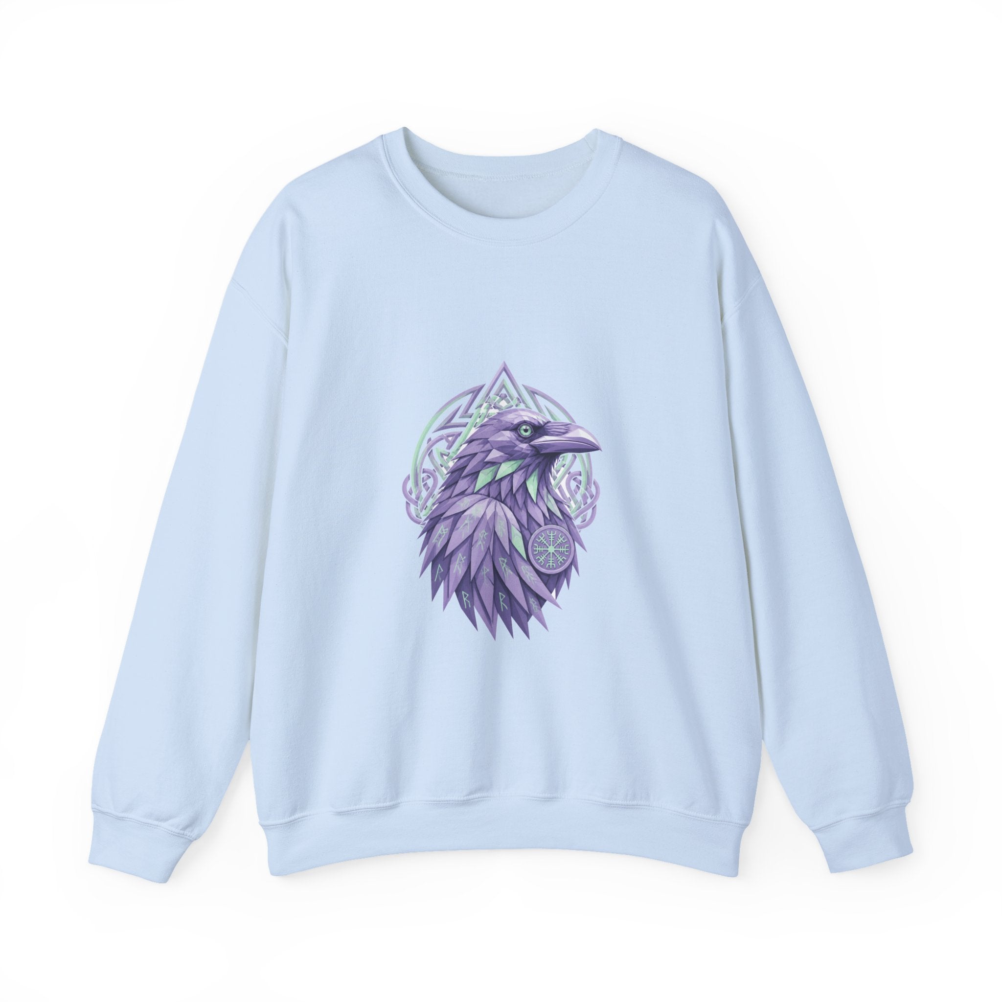 Matching Couple Sweatshirt - Huginn & Muninn Matching Couple Comfort Colors Crew Geometric Art His Hers Love Gift - Design A