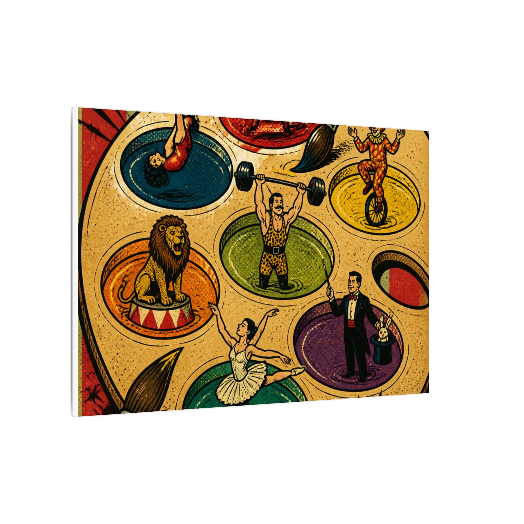 Paint Palette Stage Wall Art Canvas 16×20 Pop Art Living Room Decor Maximalist Print