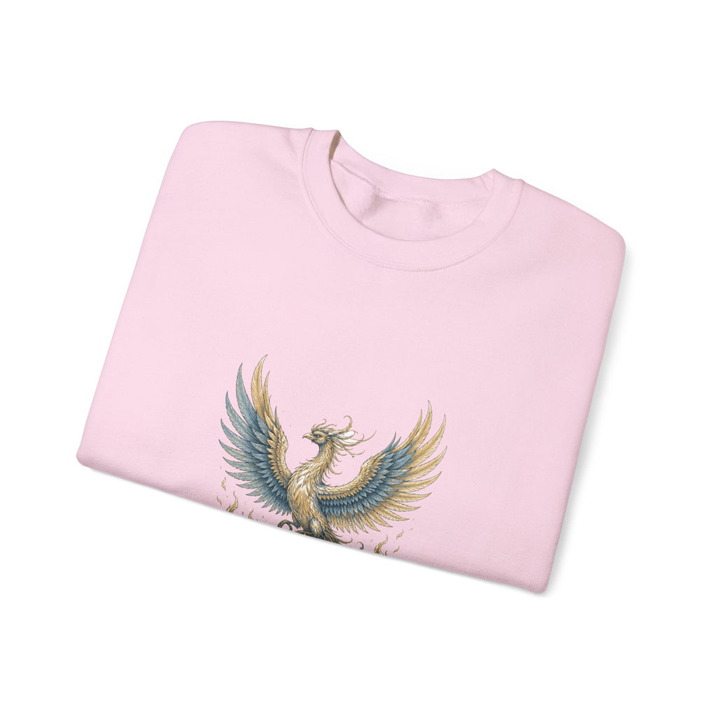 Matching Couple Sweatshirt - Dragon & Phoenix Matching Couple Crewneck Sweatshirt Hand-Drawn Art His Hers Best Friend Gift - Design B