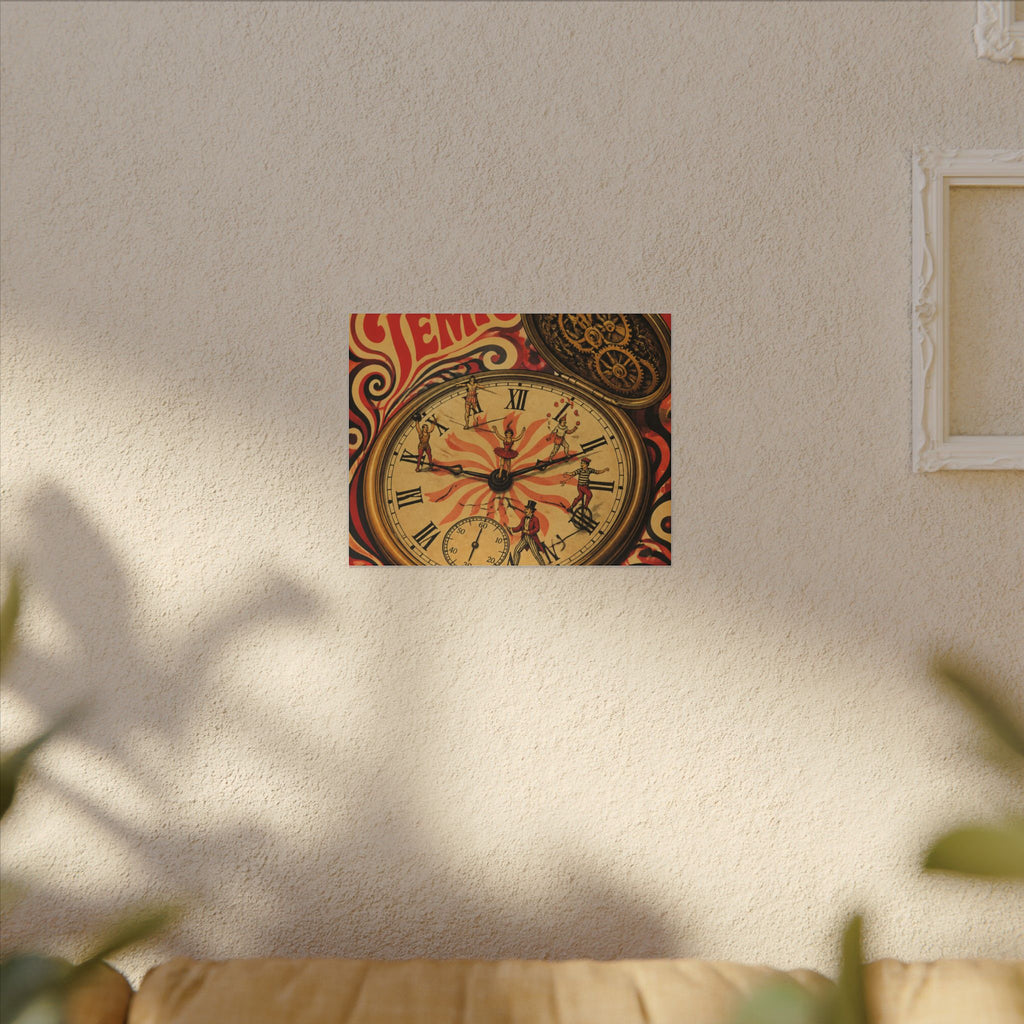 Pocket Watch Performers Wall Art Canvas 16×20 Psychedelic Cafe Decor Maximalist Print