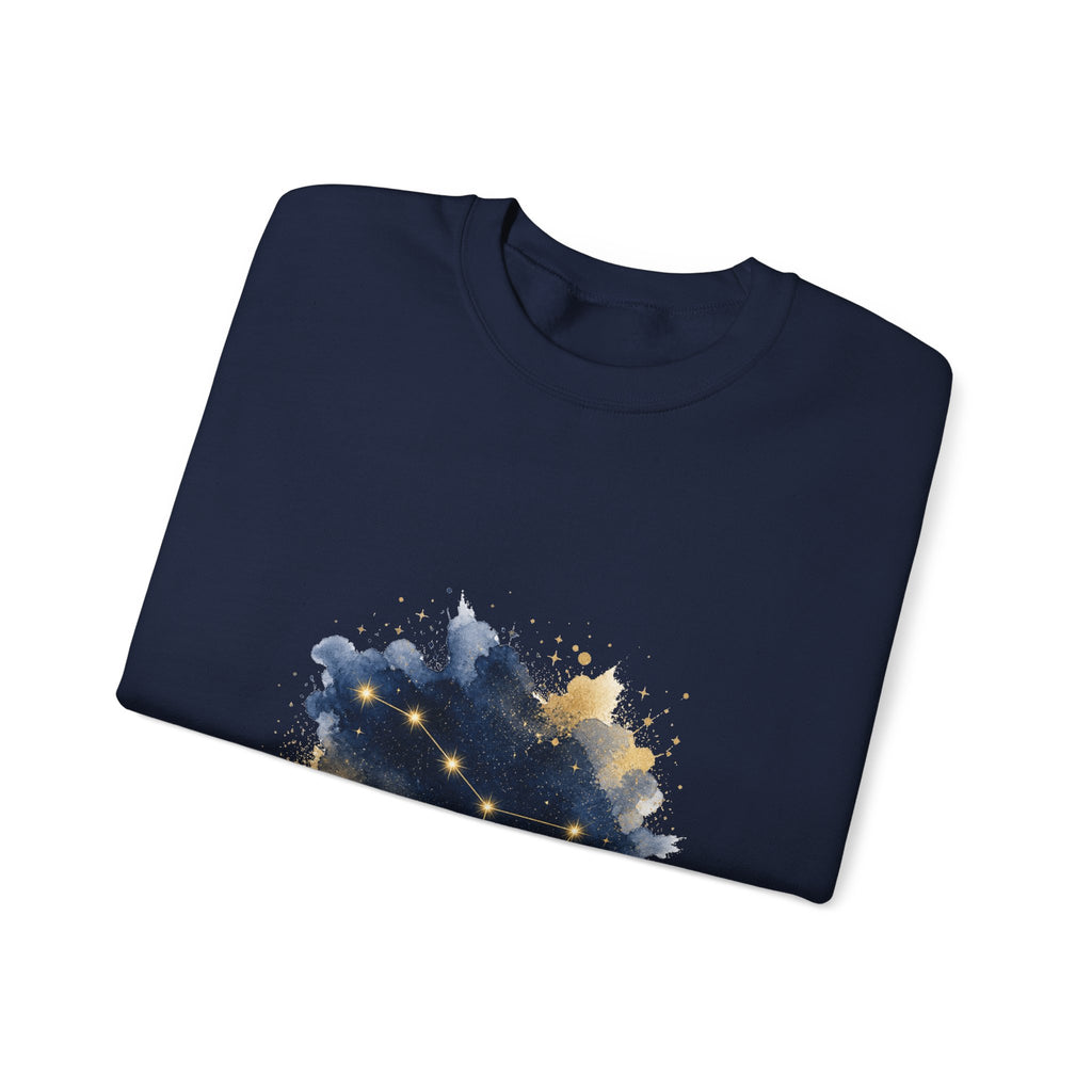 Matching Couple Sweatshirt - Big & Little Dipper Matching Couple Comfort Colors Crew Watercolor Art His Hers Birthday Gift - Design A