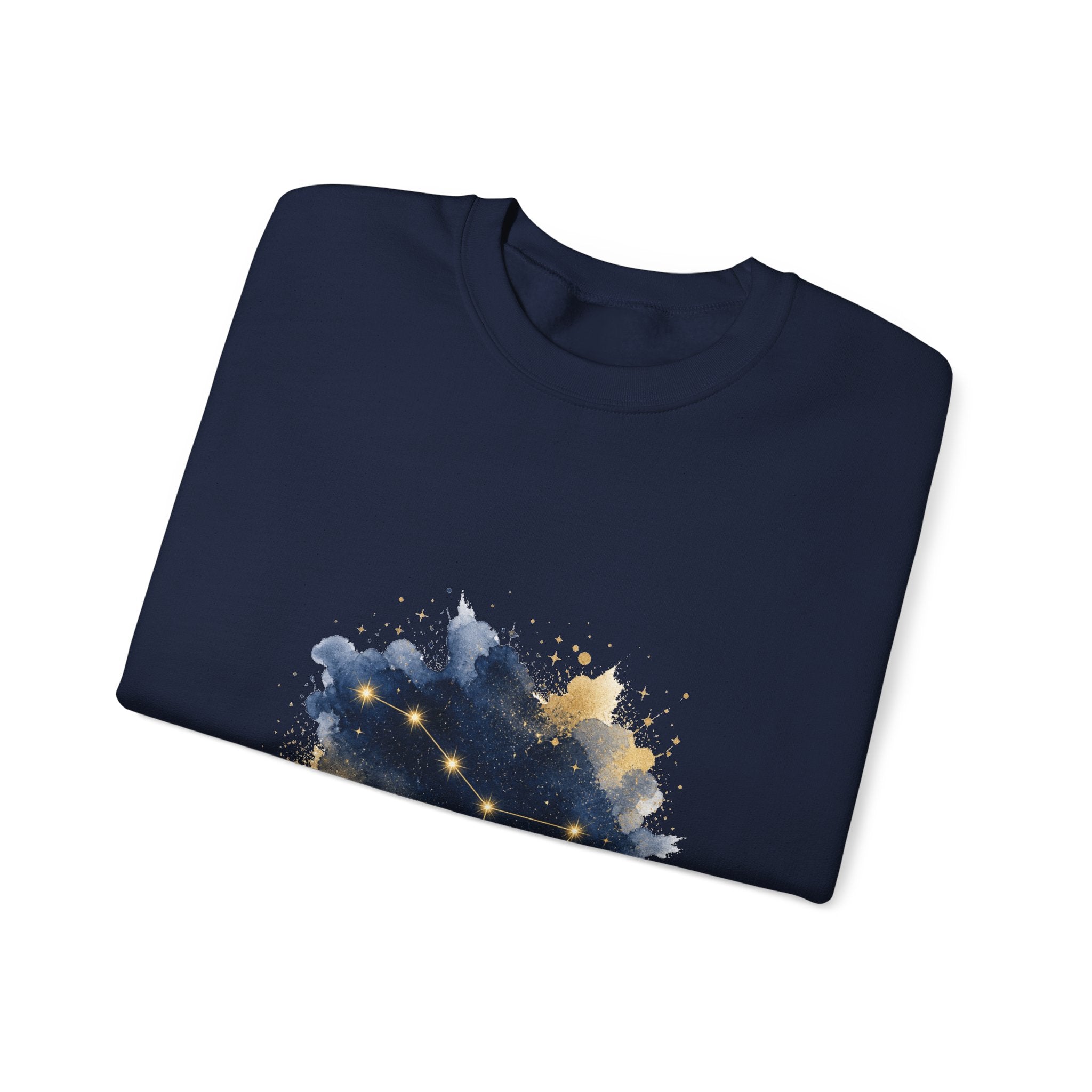 Matching Couple Sweatshirt - Big & Little Dipper Matching Couple Comfort Colors Crew Watercolor Art His Hers Birthday Gift - Design A