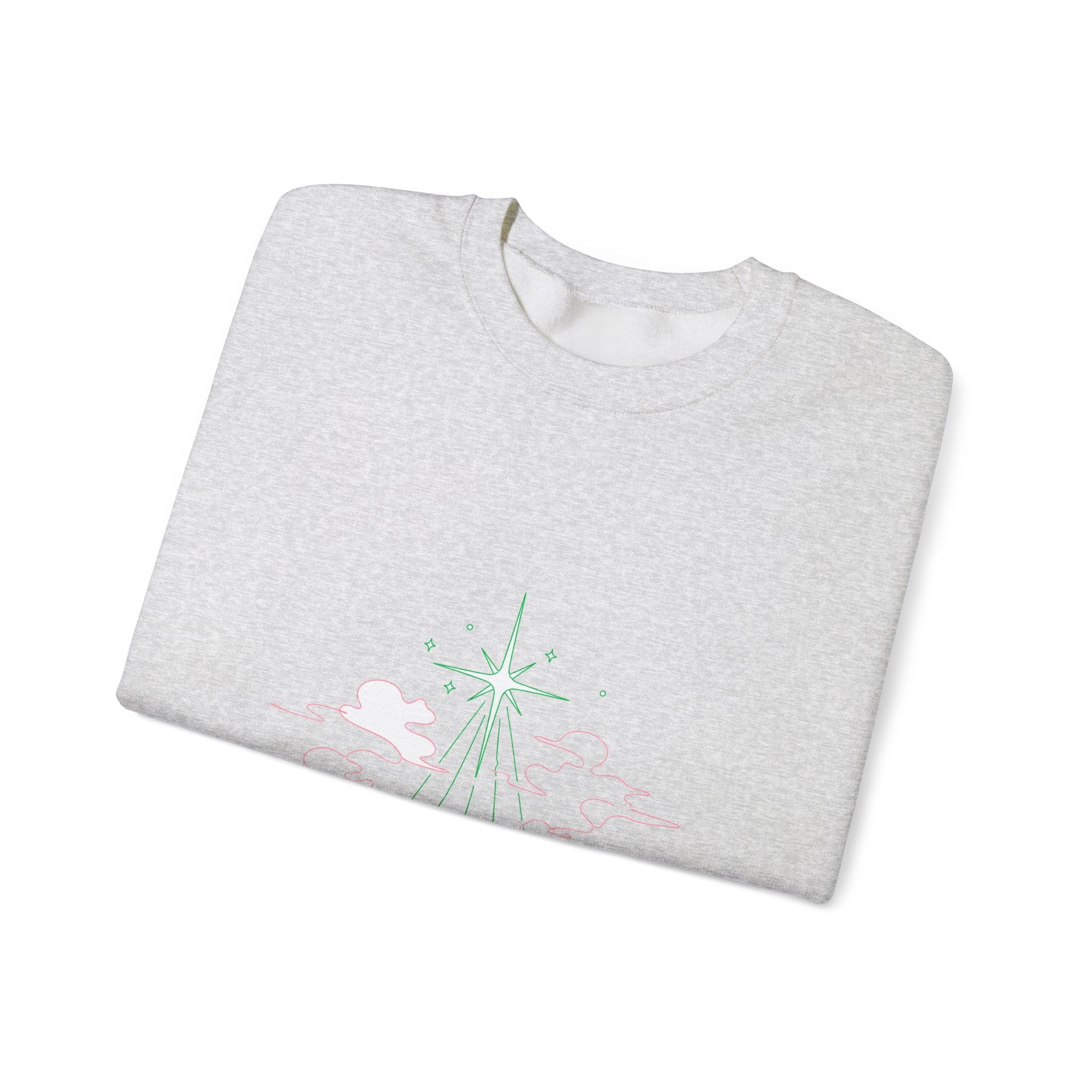 Matching Couple Sweatshirt - Evening & Morning Star Matching Couple Comfort Colors Crew Minimalist Art His Hers Christmas Gift - Design A