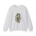 Matching Couple Sweatshirt - Dragon & Phoenix Matching Couple Crewneck Sweatshirt Hand-Drawn Art His Hers Best Friend Gift - Design A