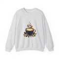 Matching Couple Sweatshirt - Coffee & Tea Matching Couple Comfort Colors Crew Geometric Art His Hers Love Gift - Design A
