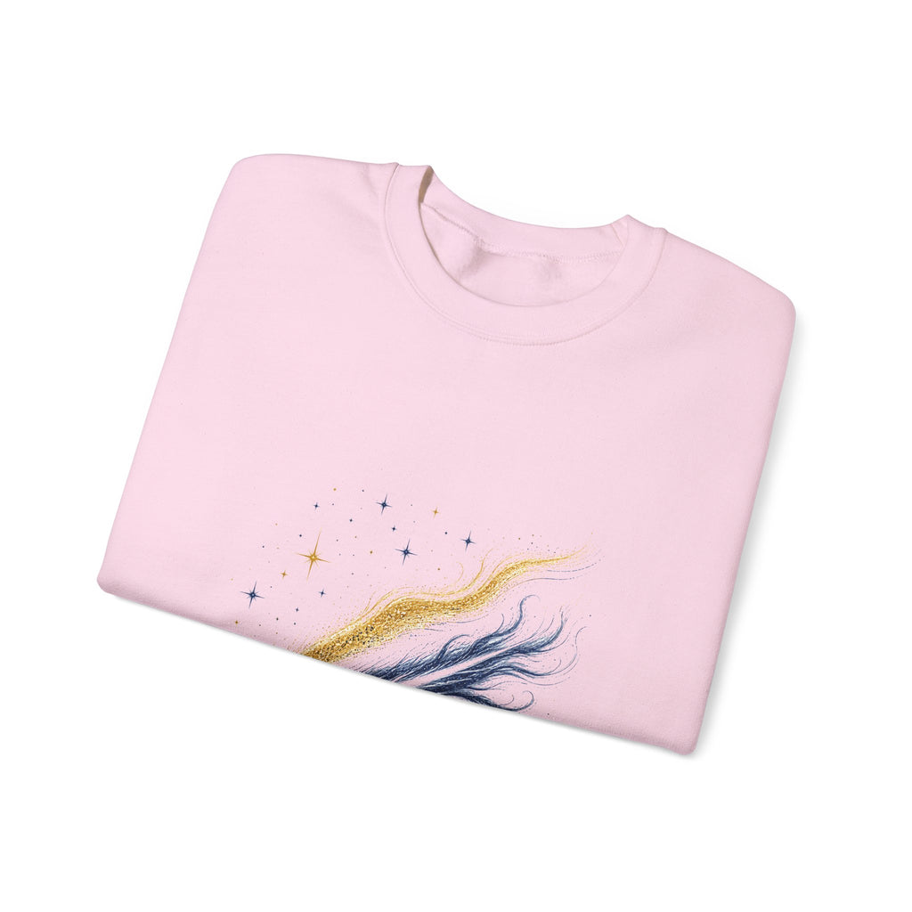 Matching Couple Sweatshirt - Comet & Asteroid Matching Couple Comfort Colors Crew Hand-Drawn Art His Hers Anniversary Gift - Design A
