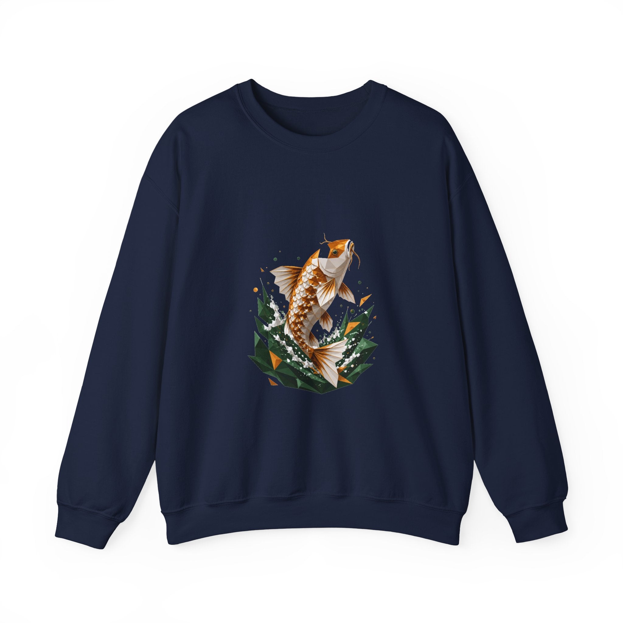 Matching Couple Sweatshirt - Koi Fish Yin Yang Matching Couple Comfort Colors Crew Geometric Art His Hers Love Gift - Design A