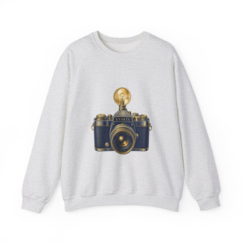 Matching Couple Sweatshirt - Camera & Film Matching Couple Premium Fleece Sweatshirt Vintage Art His Hers Honeymoon Gift - Design A