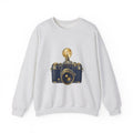 Matching Couple Sweatshirt - Camera & Film Matching Couple Premium Fleece Sweatshirt Vintage Art His Hers Honeymoon Gift - Design A