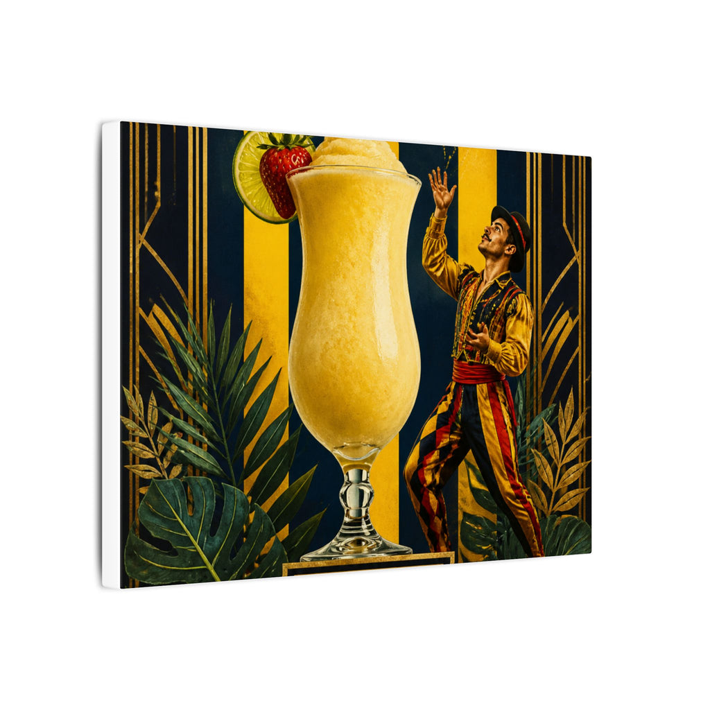 Daiquiri Fruit Juggler Wall Art Canvas 24×36 Art Deco Bar Area Decor Maximalist Print