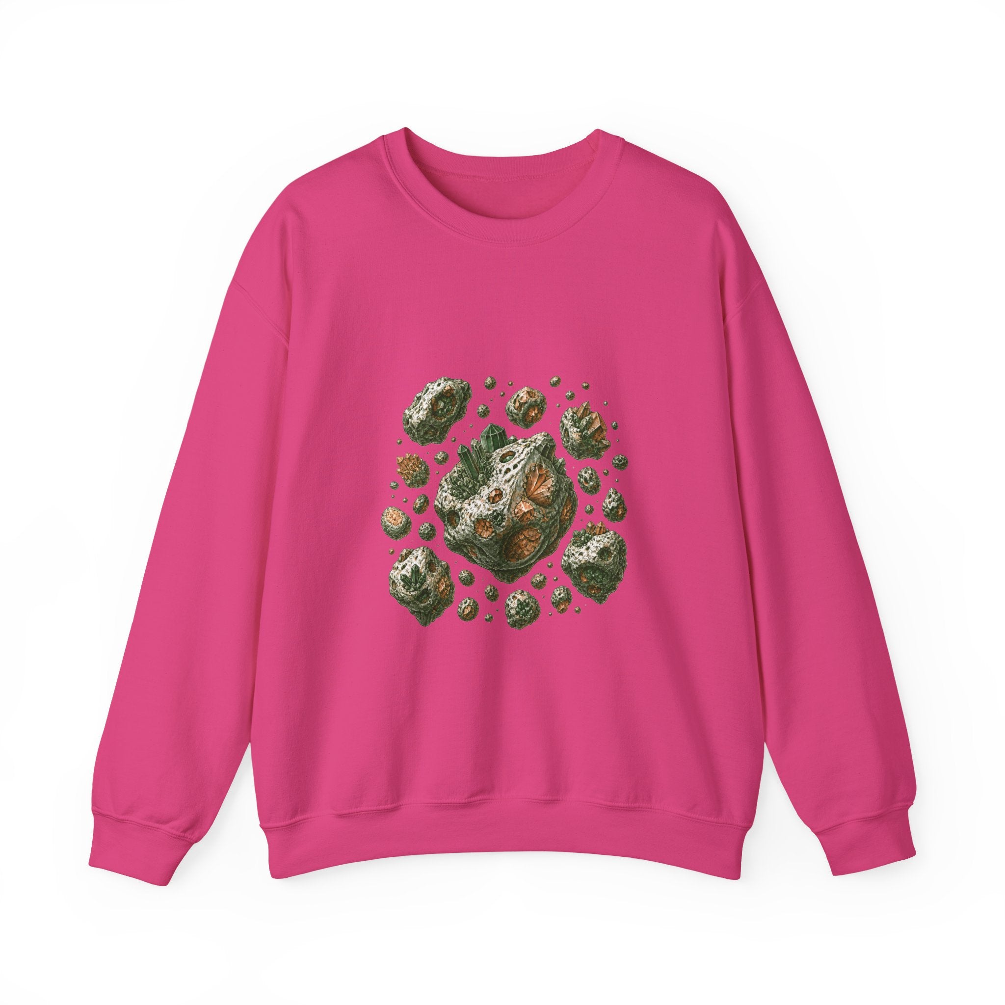 Matching Couple Sweatshirt - Comet & Asteroid Matching Couple Crewneck Sweatshirt Hand-Drawn Art His Hers Best Friend Gift - Design B