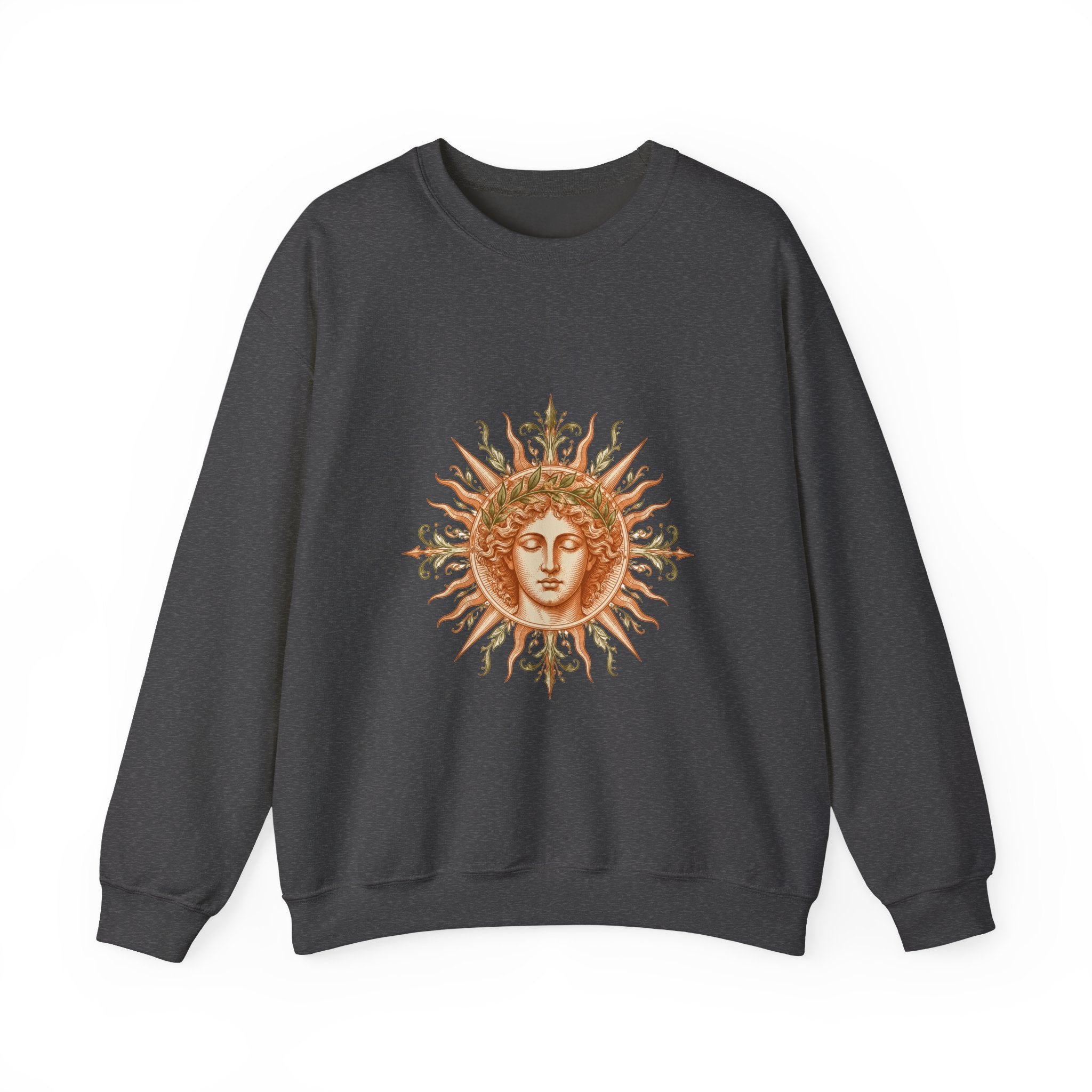 Matching Couple Sweatshirt - Helios & Selene Matching Couple Crewneck Sweatshirt Vintage Art His Hers Wedding Gift - Design A