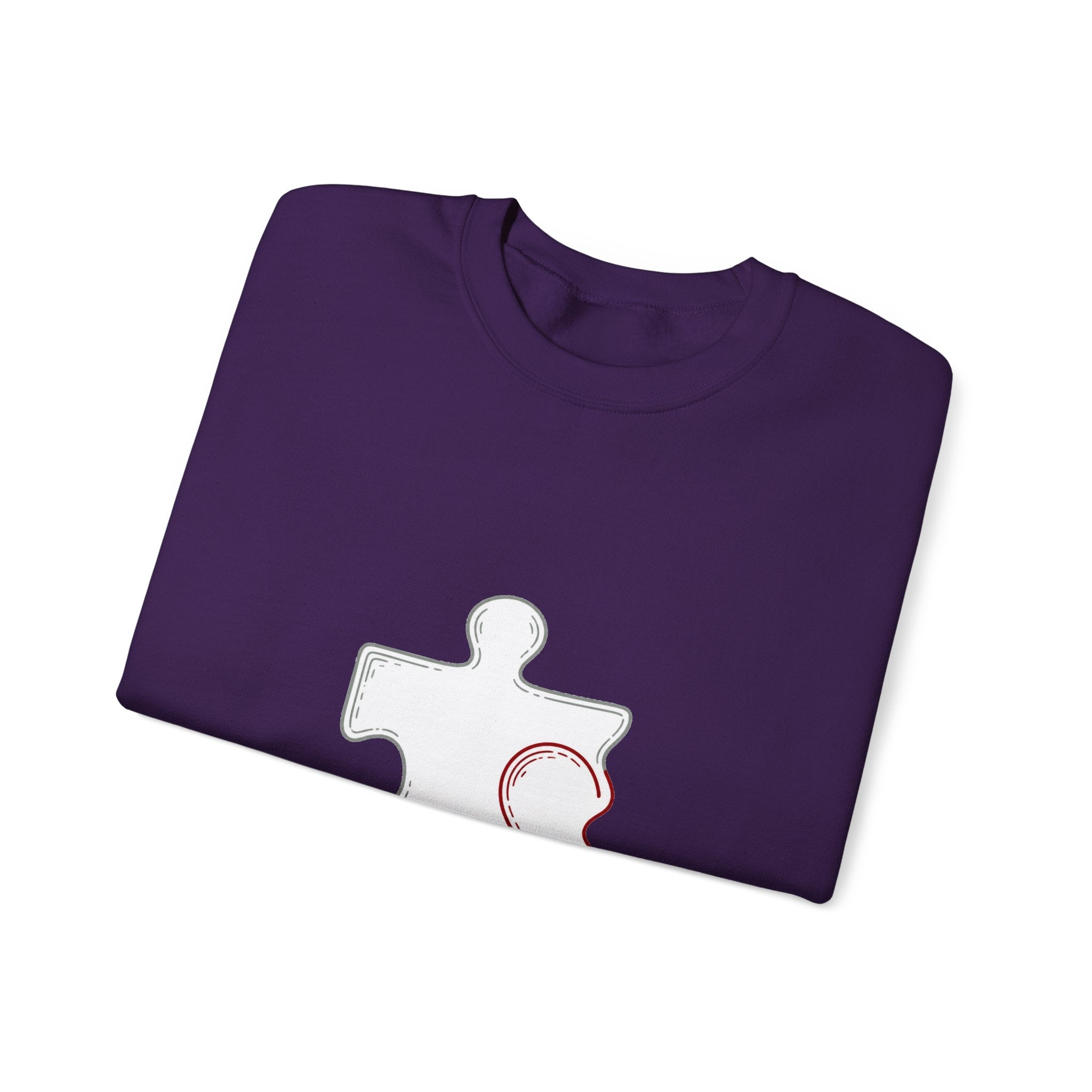Matching Couple Sweatshirt - Puzzle Pieces Matching Couple Comfort Colors Crew Minimalist Art His Hers Christmas Gift - Design A