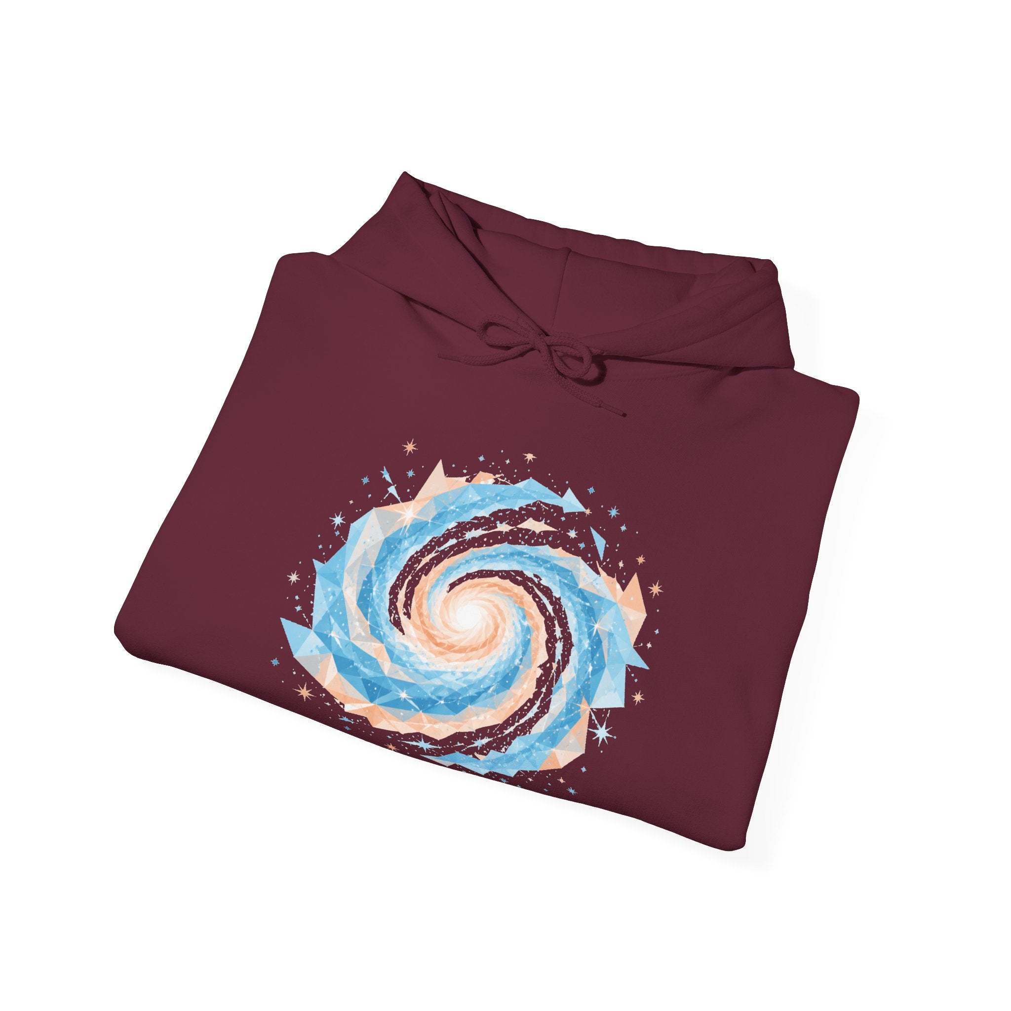 Matching Couple Sweatshirt - Galaxy & Supernova Matching Couple Hooded Sweatshirt Geometric Art His Hers Couple Gift - Design A