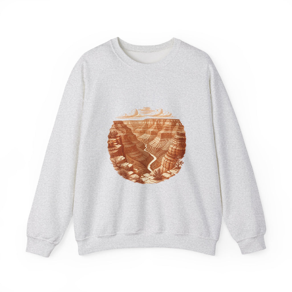 Matching Couple Sweatshirt - Lavender Fields & Canyon Matching Couple Premium Fleece Sweatshirt Vintage Art His Hers Honeymoon Gift - Design B