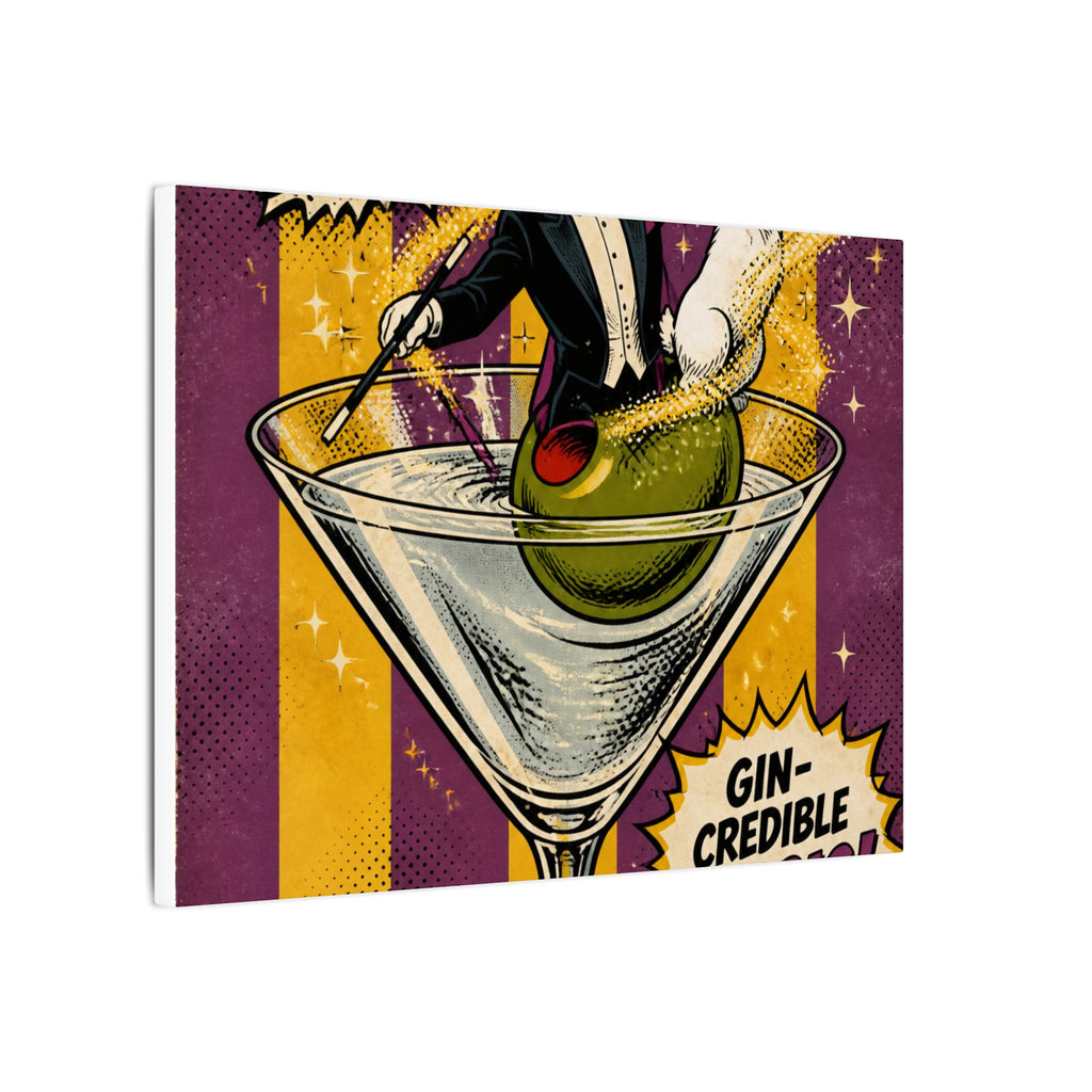 Martini Magician Wall Art Canvas 16×20 Pop Art Living Room Decor Maximalist Print