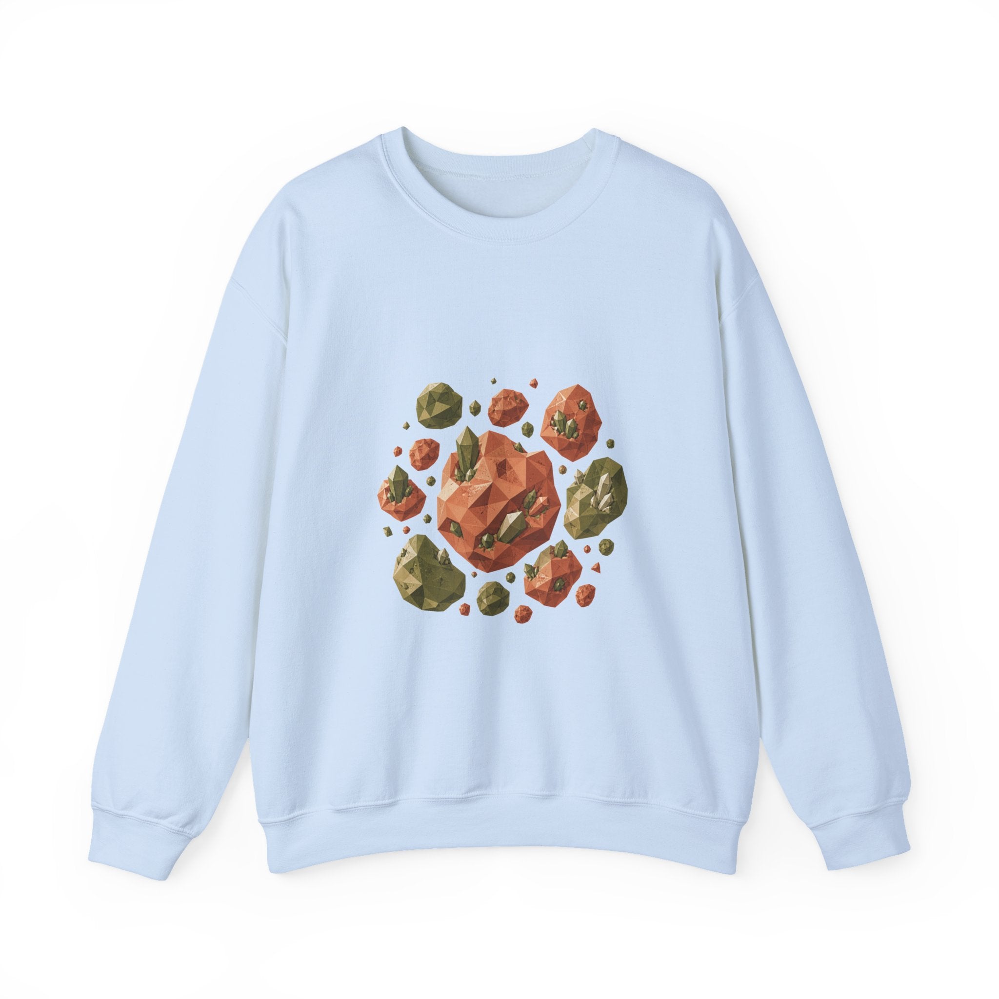 Matching Couple Sweatshirt - Comet & Asteroid Matching Couple Crewneck Sweatshirt Geometric Art His Hers Couple Gift - Design B