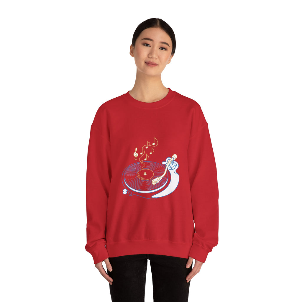 Matching Couple Sweatshirt - Vinyl & Cassette Matching Couple Comfort Colors Crew Minimalist Art His Hers Christmas Gift - Design A