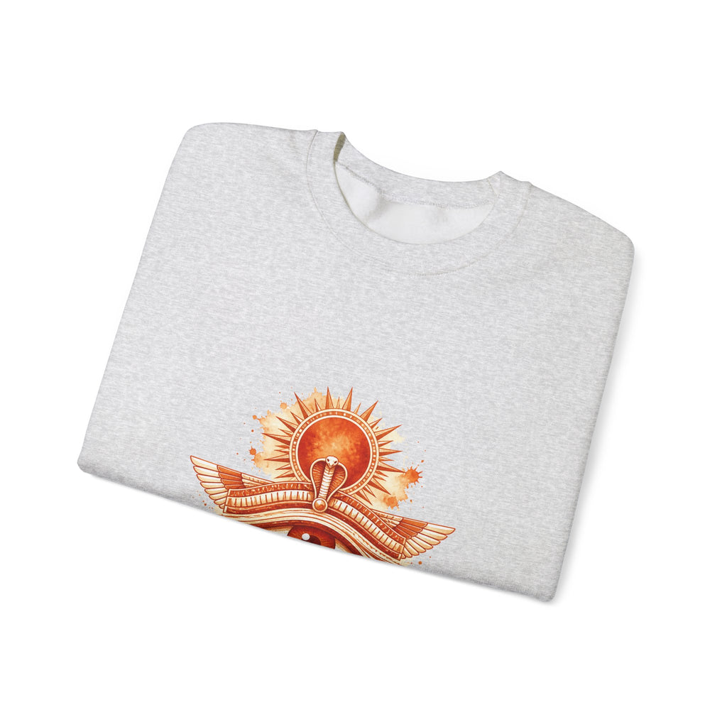 Matching Couple Sweatshirt - Eye of Ra & Horus Matching Couple Premium Fleece Sweatshirt Watercolor Art His Hers Birthday Gift - Design A