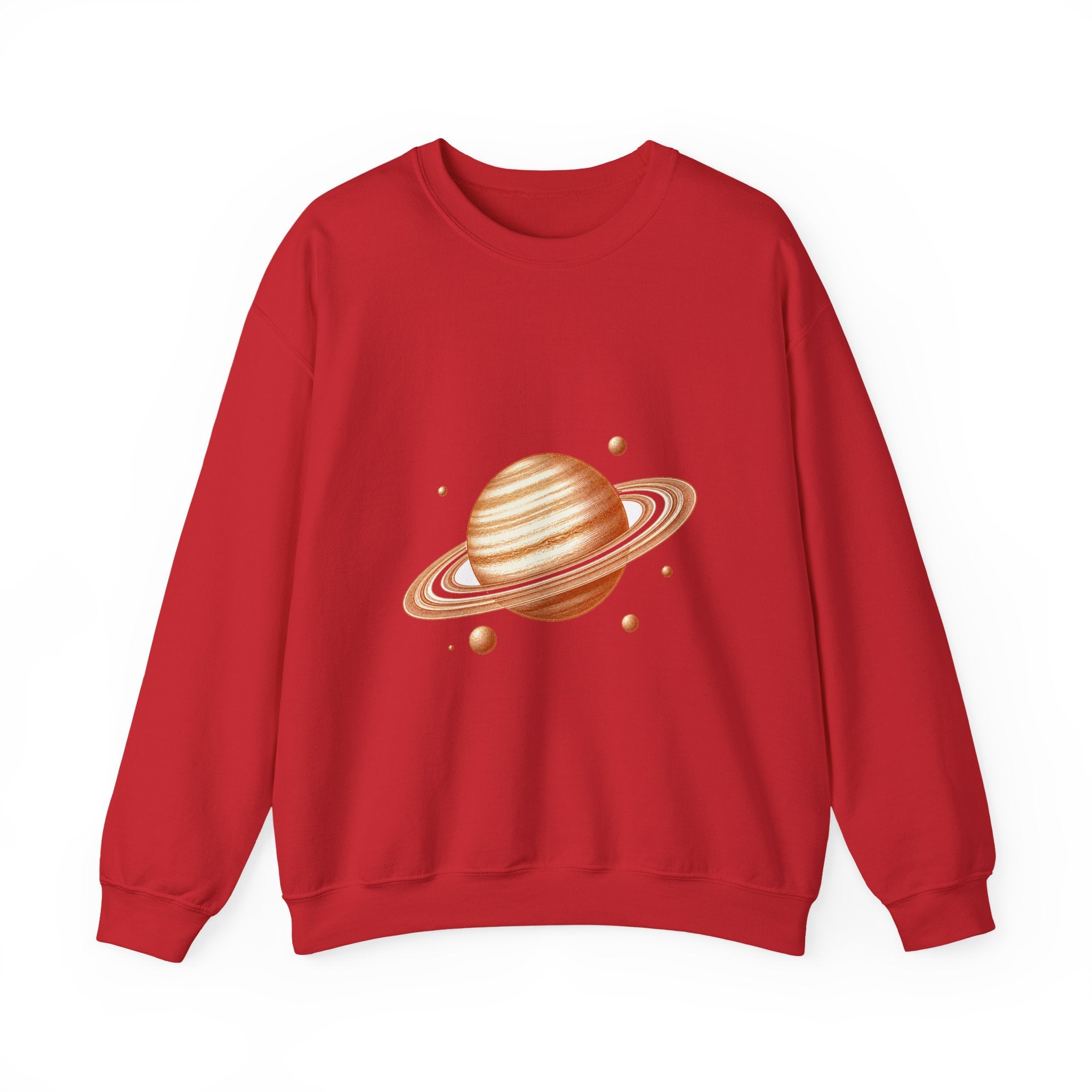 Matching Couple Sweatshirt - Saturn & Jupiter Matching Couple Comfort Colors Crew Vintage Art His Hers Honeymoon Gift - Design A
