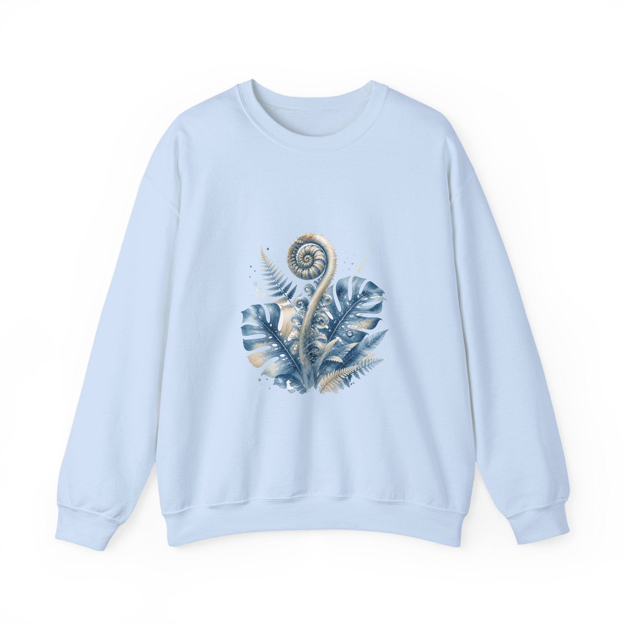 Matching Couple Sweatshirt - Desert & Rainforest Matching Couple Premium Fleece Sweatshirt Watercolor Art His Hers Birthday Gift - Design B