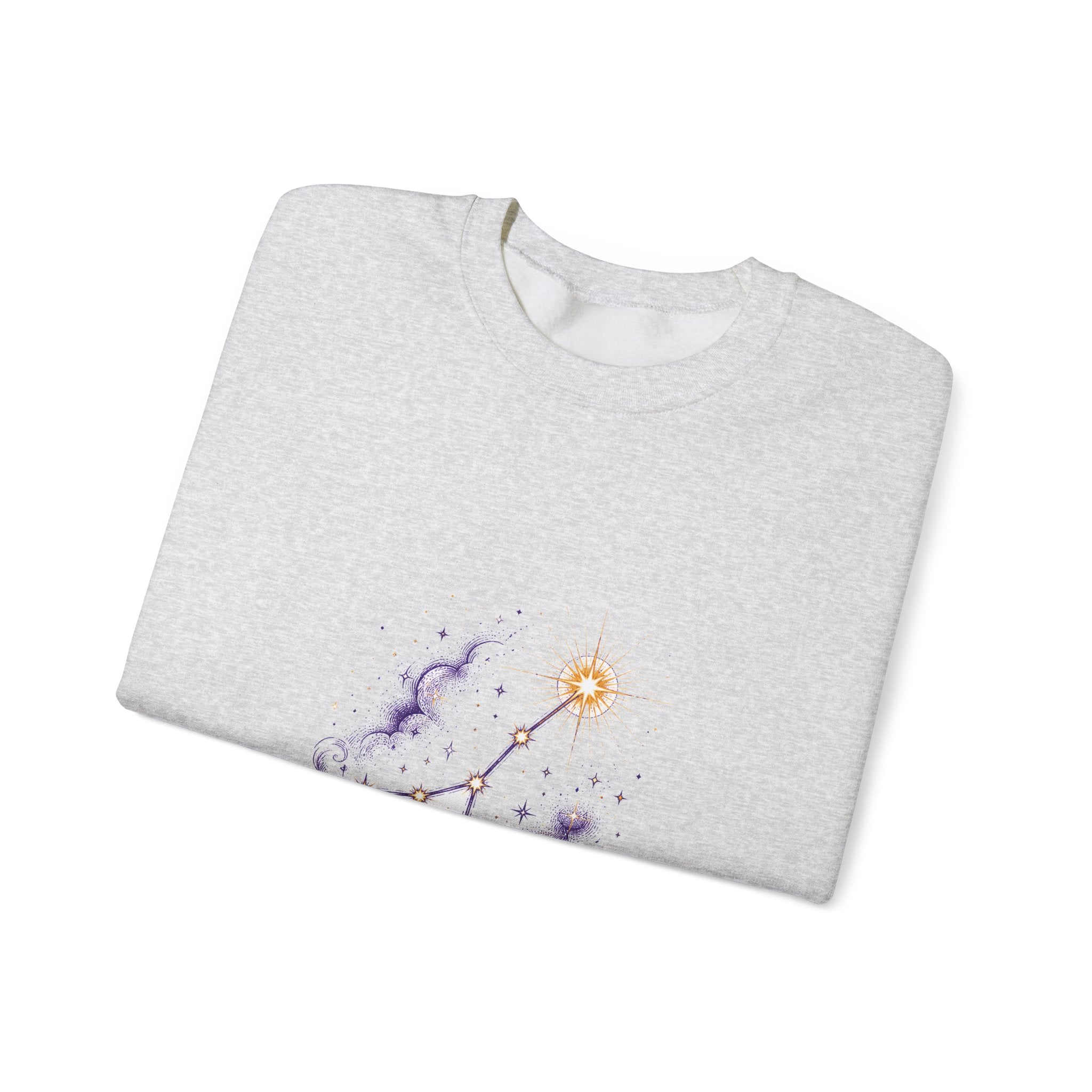 Matching Couple Sweatshirt - Big & Little Dipper Matching Couple Crewneck Sweatshirt Hand-Drawn Art His Hers Best Friend Gift - Design B