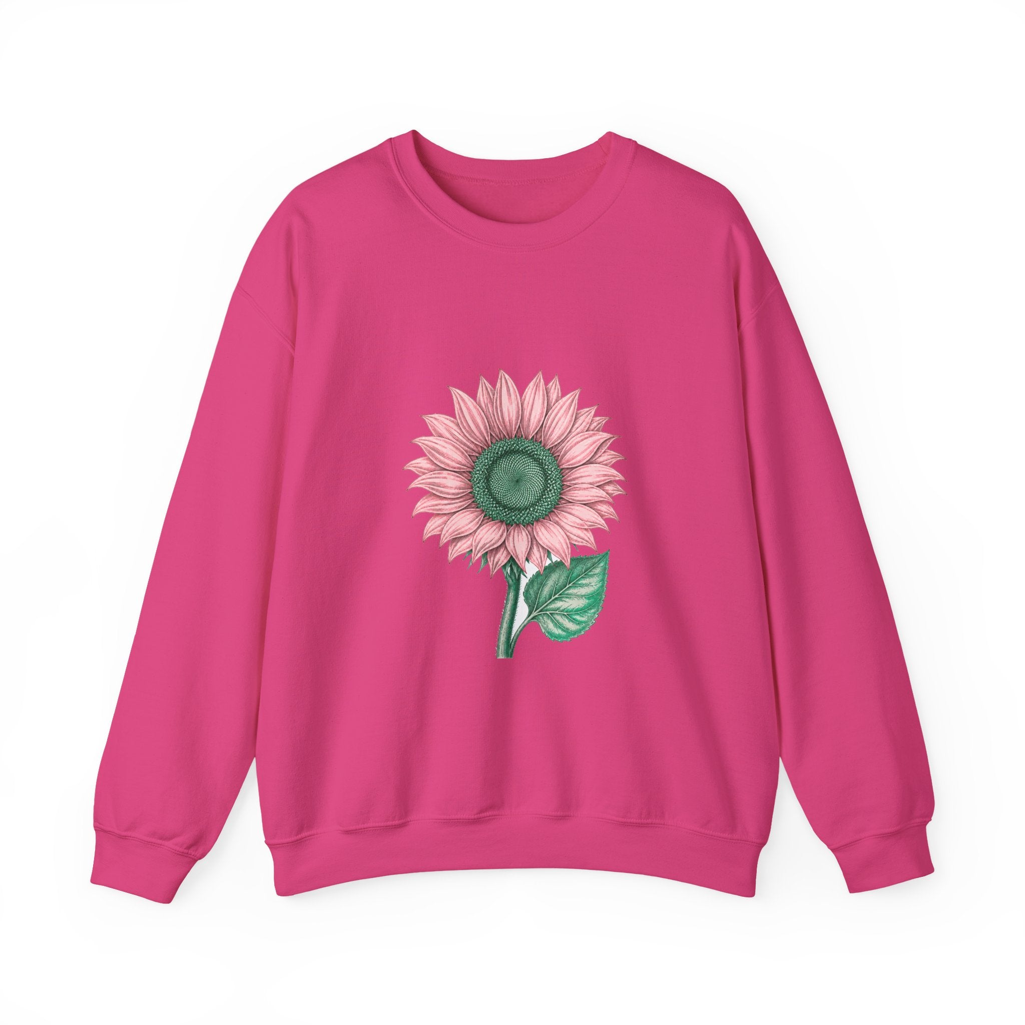 Matching Couple Sweatshirt - Sunflower & Moonflower Matching Couple Crewneck Sweatshirt Vintage Art His Hers Wedding Gift - Design A