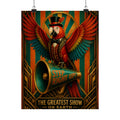 Parrot Ringmaster Wall Art Poster 18×24 Art Deco Entryway Decor Maximalist Print