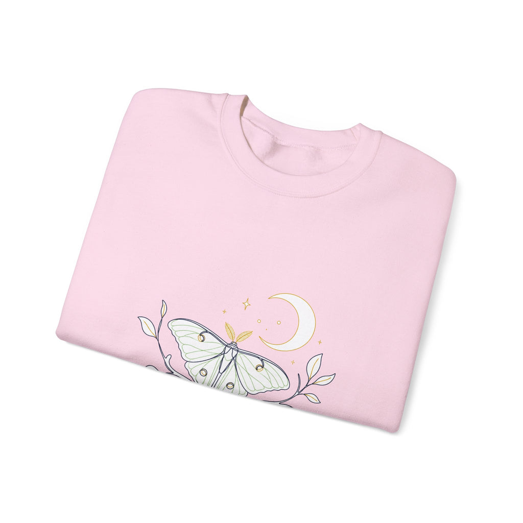 Matching Couple Sweatshirt - Butterfly & Moth Matching Couple Premium Fleece Sweatshirt Minimalist Art His Hers Christmas Gift - Design B