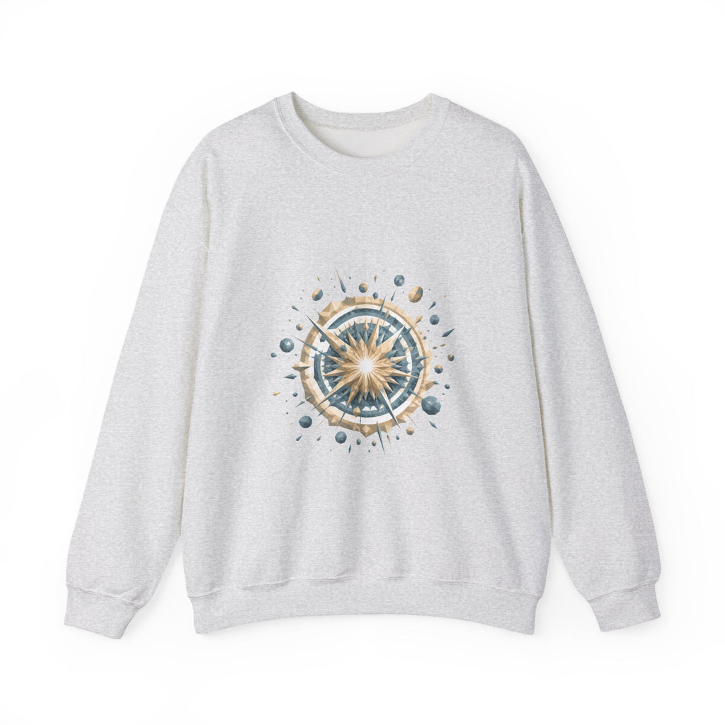 Matching Couple Sweatshirt - Galaxy & Supernova Matching Couple Premium Fleece Sweatshirt Geometric Art His Hers Love Gift - Design B