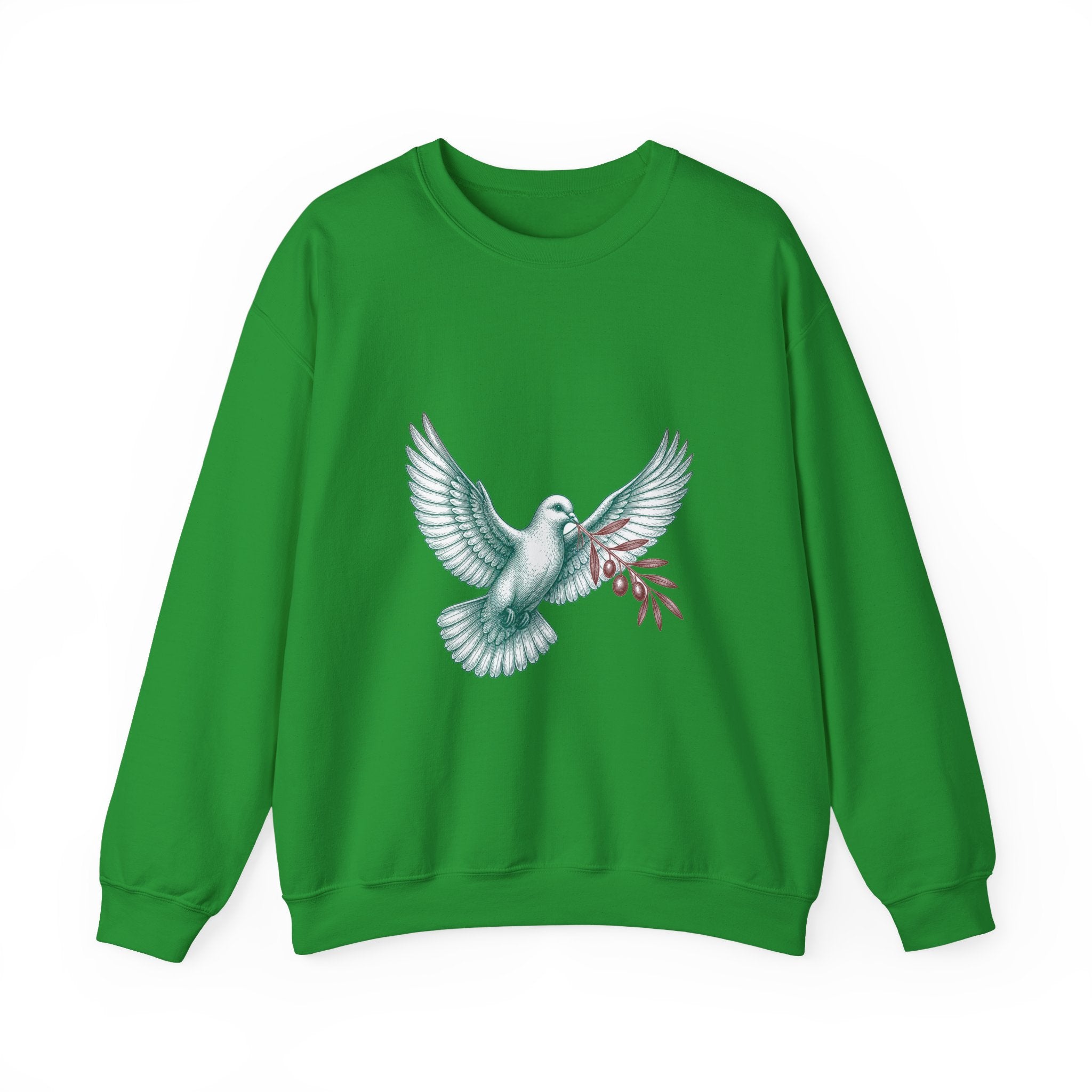 Matching Couple Sweatshirt - Wolf & Dove Matching Couple Comfort Colors Crew Vintage Art His Hers Honeymoon Gift - Design B