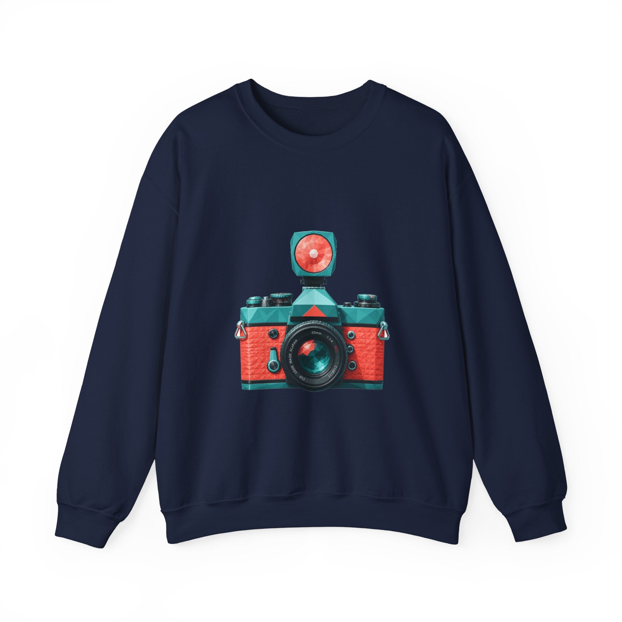 Matching Couple Sweatshirt - Camera & Film Matching Couple Crewneck Sweatshirt Geometric Art His Hers Couple Gift - Design A