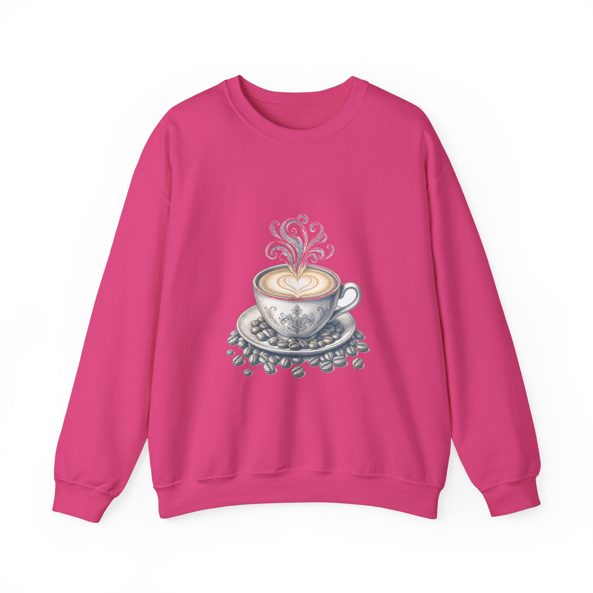 Matching Couple Sweatshirt - Coffee & Tea Matching Couple Comfort Colors Crew Vintage Art His Hers Honeymoon Gift - Design A