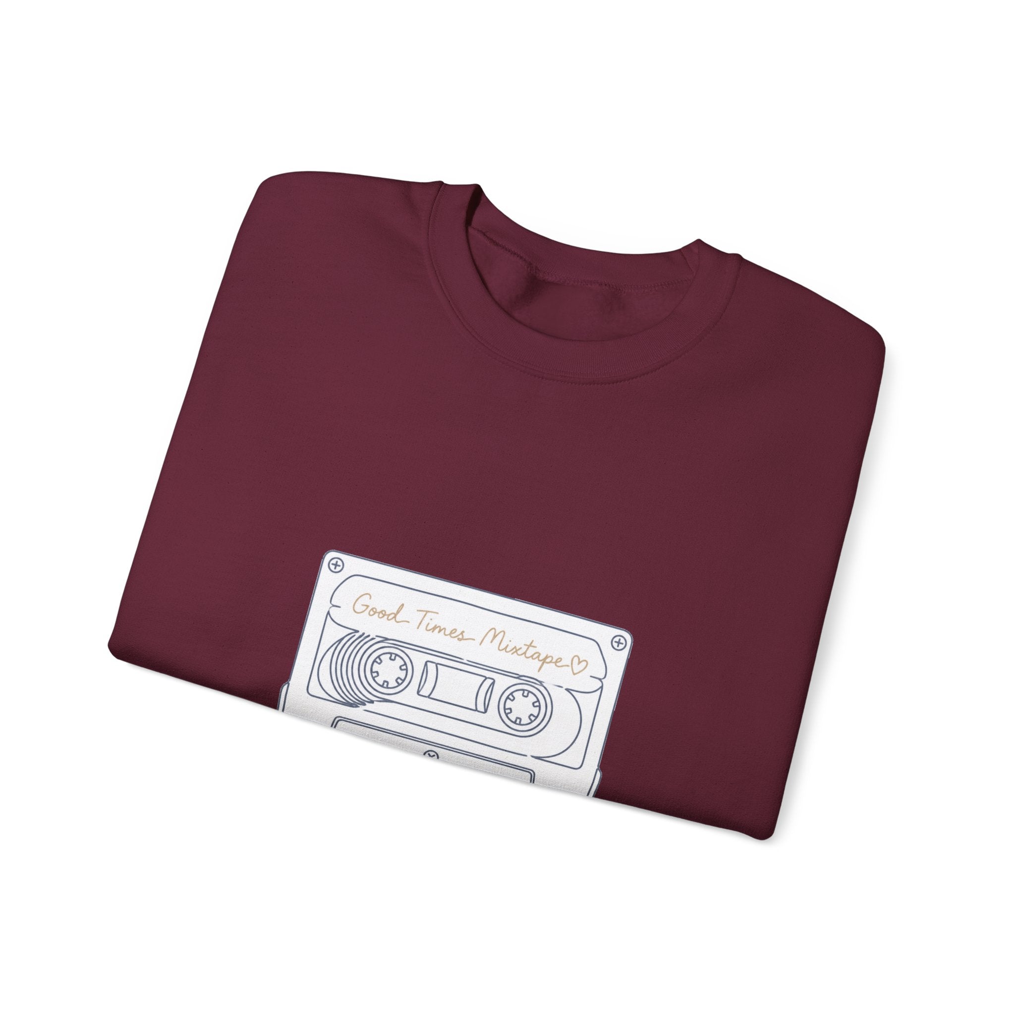 Matching Couple Sweatshirt - Vinyl & Cassette Matching Couple Crewneck Sweatshirt Minimalist Art His Hers Valentine Gift - Design B