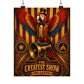 Parrot Ringmaster Wall Art Poster 24×36 Art Deco Bar Area Decor Maximalist Print