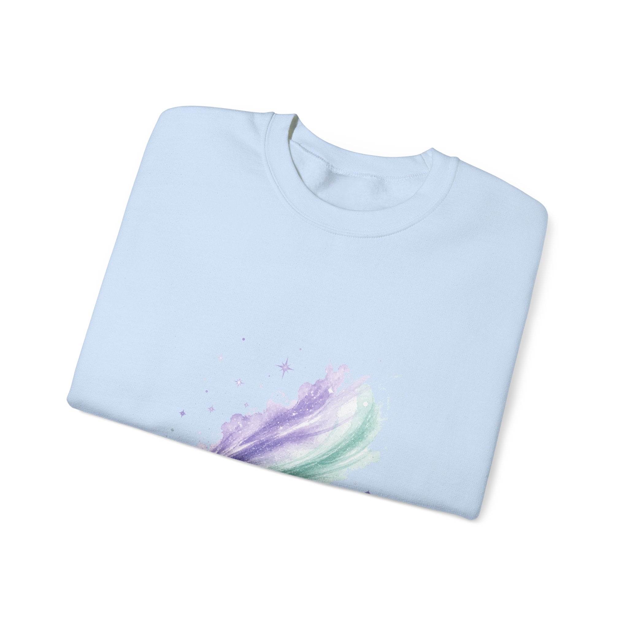 Matching Couple Sweatshirt - Comet & Asteroid Matching Couple Premium Fleece Sweatshirt Watercolor Art His Hers Birthday Gift - Design A