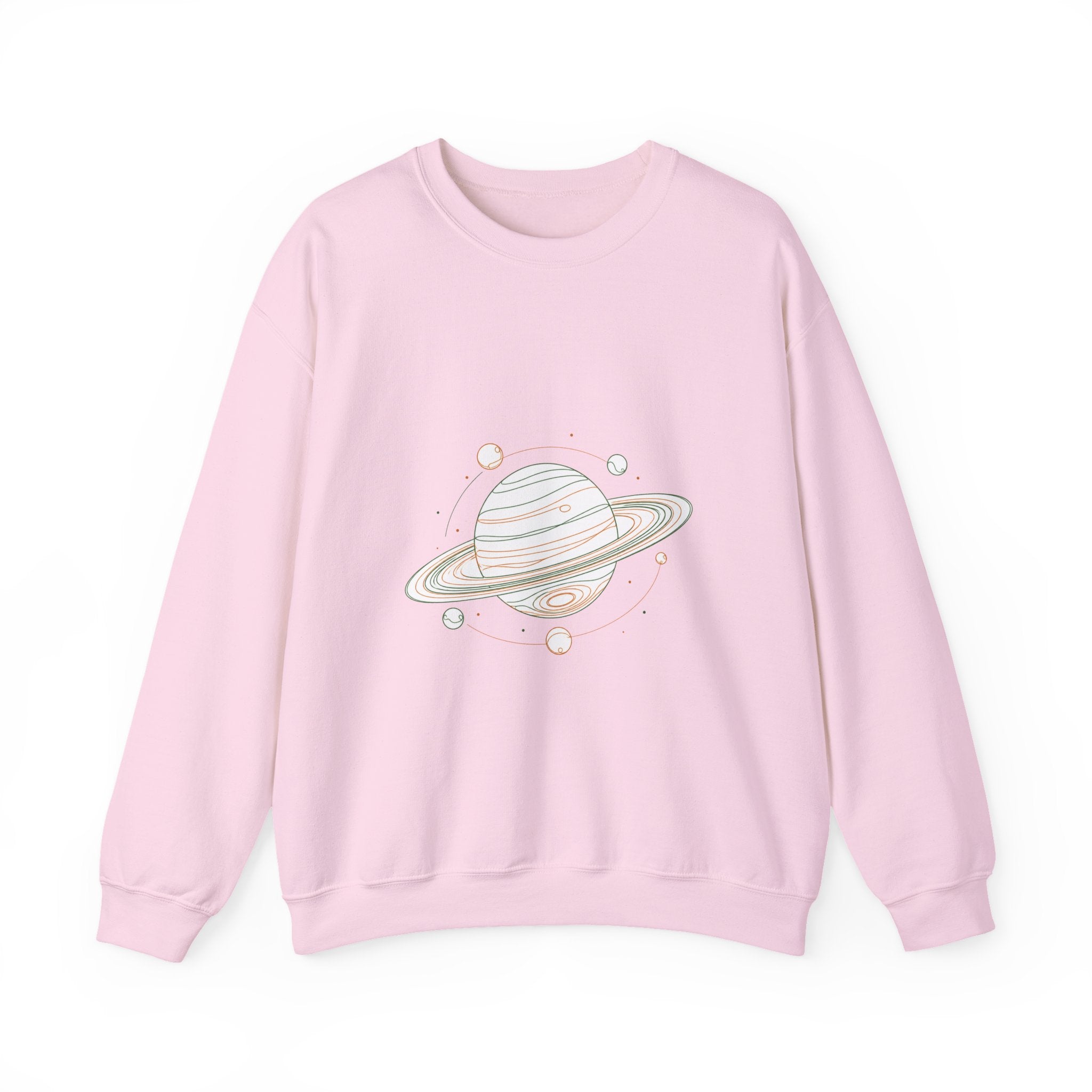 Matching Couple Sweatshirt - Saturn & Jupiter Matching Couple Comfort Colors Crew Minimalist Art His Hers Christmas Gift - Design A