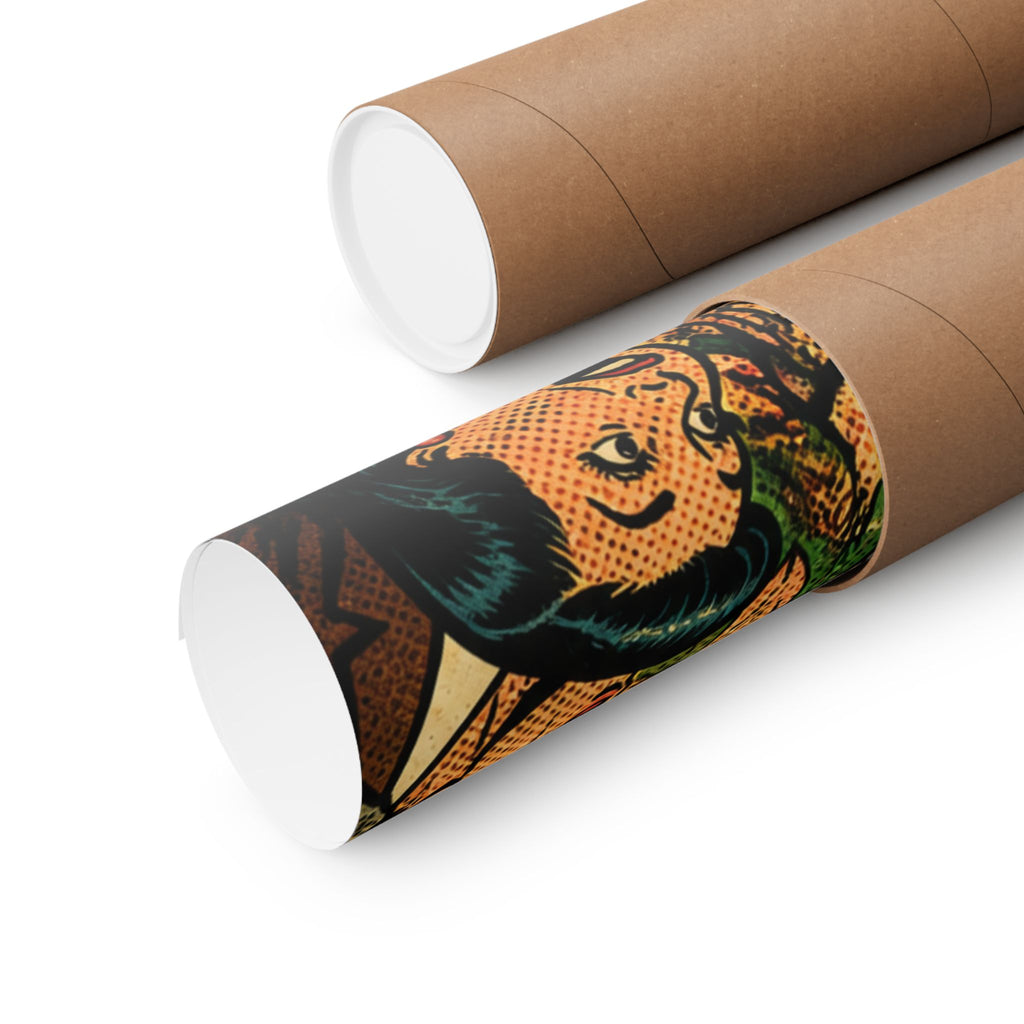 Strongman Bear Wall Art Poster 24×36 Pop Art Restaurant Decor Maximalist Print